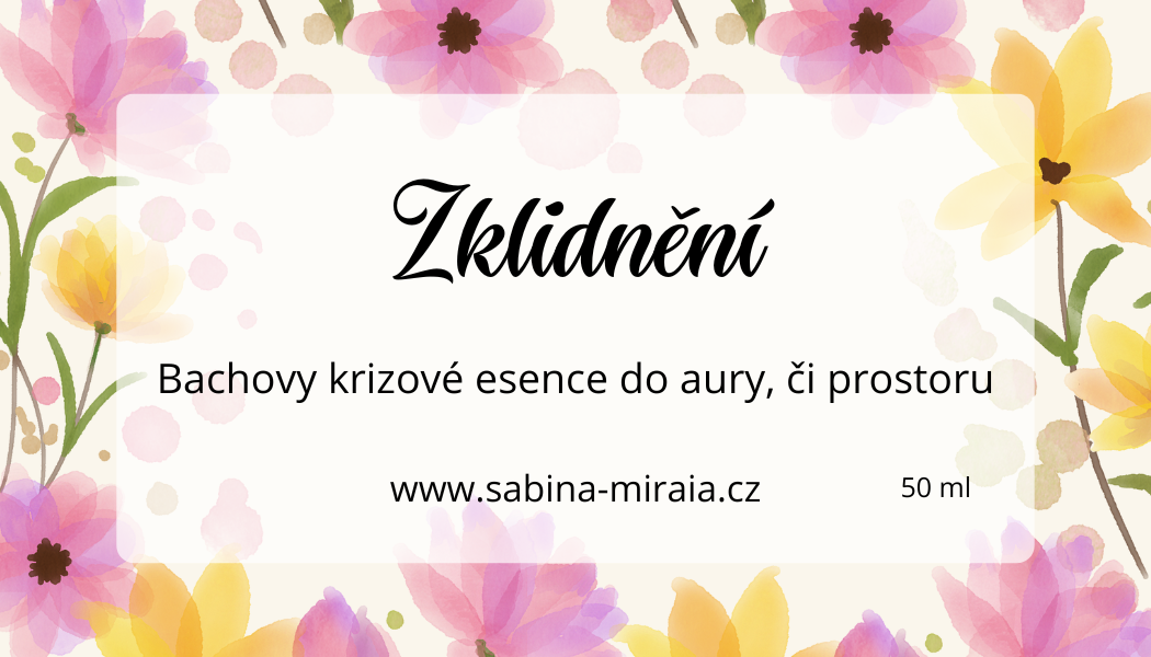 Zklidnění - krizová esence do aury